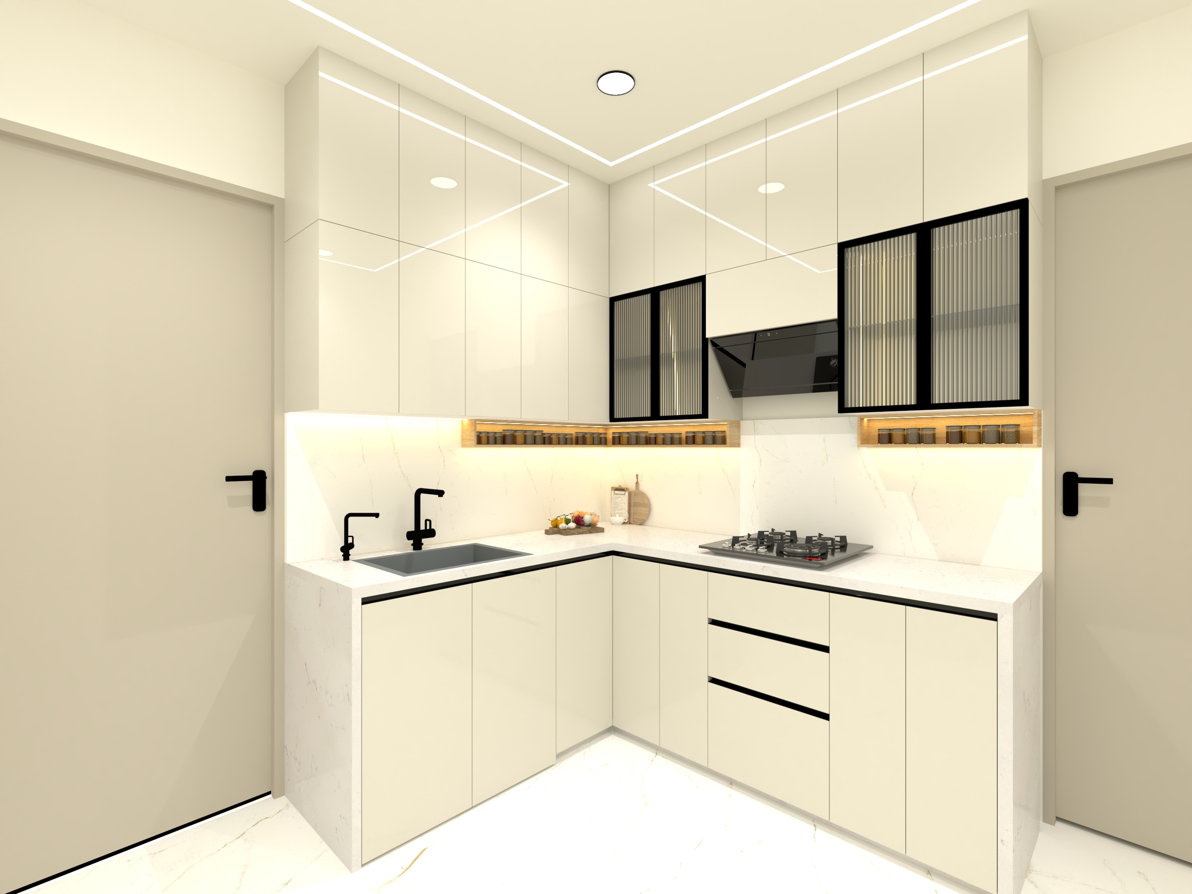 Custom modular kitchen design
